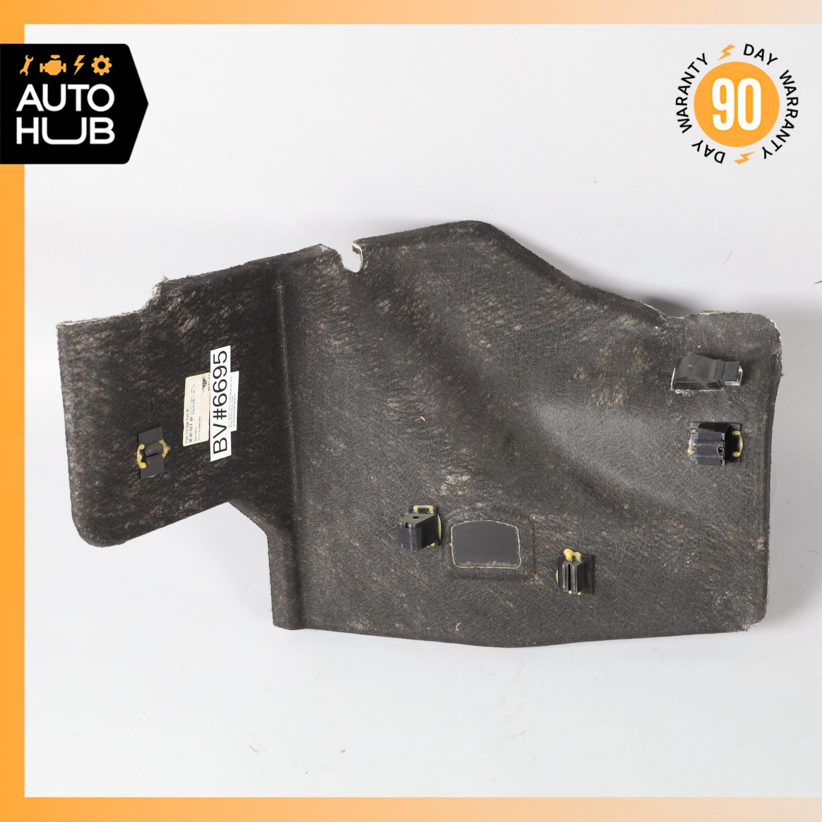 07-11 Bentley Continental GTC Right Side Inside Trunk Panel Carpet Cover OEM 59k