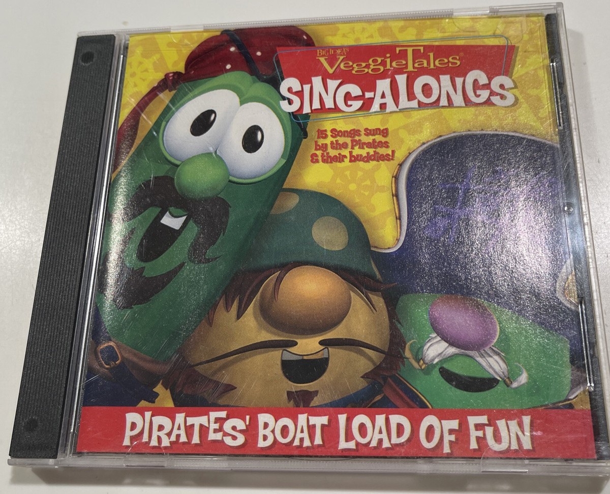 VeggieTales “Pirates Fun Sing-Alongs” OP CD w/ 15 Split Tracks Too