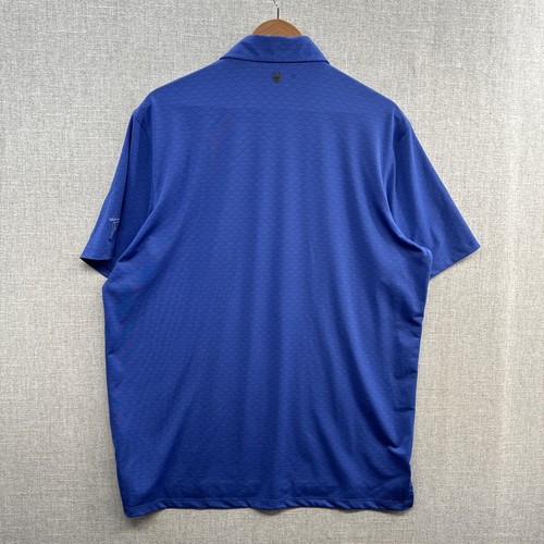 Greyson Gleneagles Golf Polo Shirt Mens Large Blue Geometric Short Sleeve Adult* - Picture 14 of 17