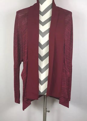 NEW Four Leaf Urban Outfitters Womens Red Burn Out Open Cardigan Size XS 