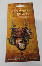 Unique Steampunk Pierced Earrings Handcrafted USA   NEW