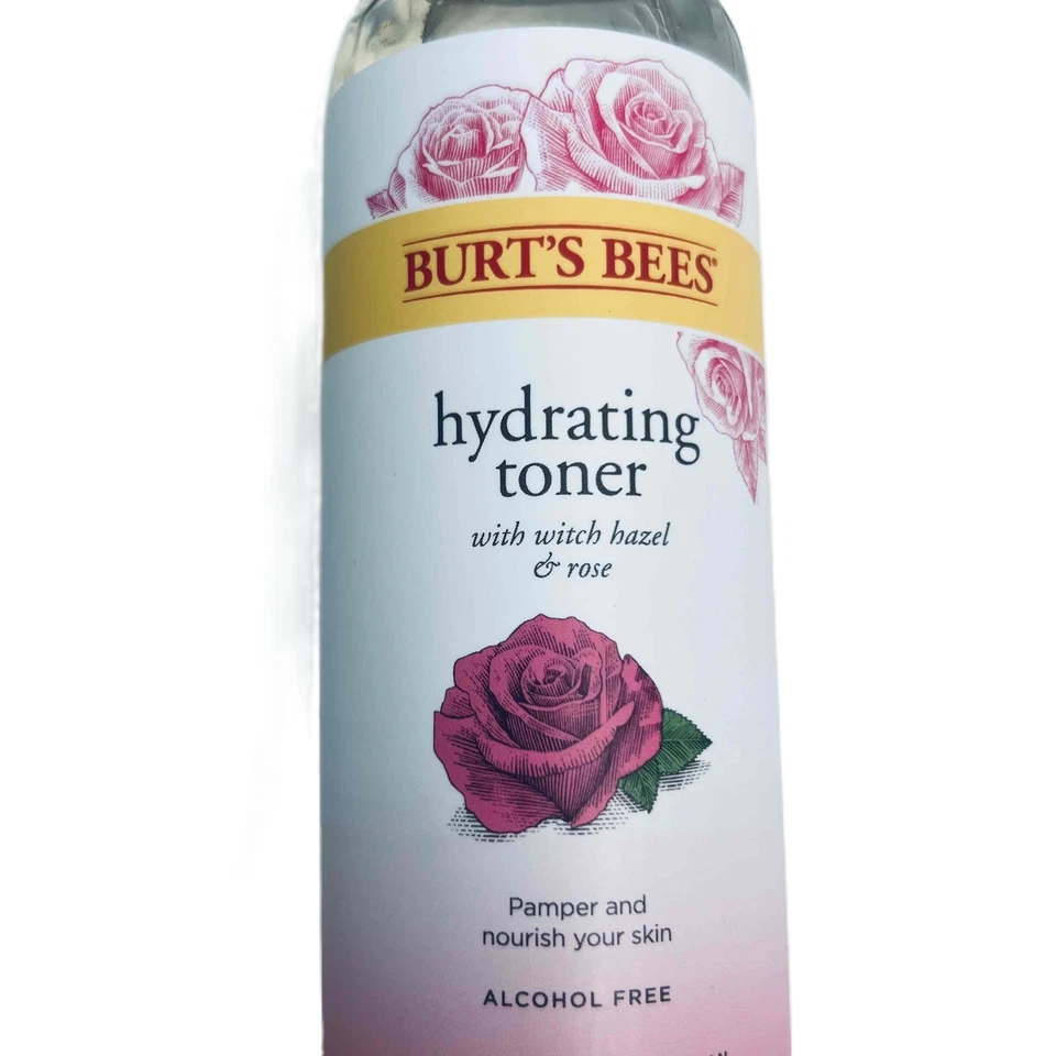 Tónico hidratante Burt's Bees con hamamelis y rosa sin alcohol 12 fl oz NUEVO Foto 3 de 4