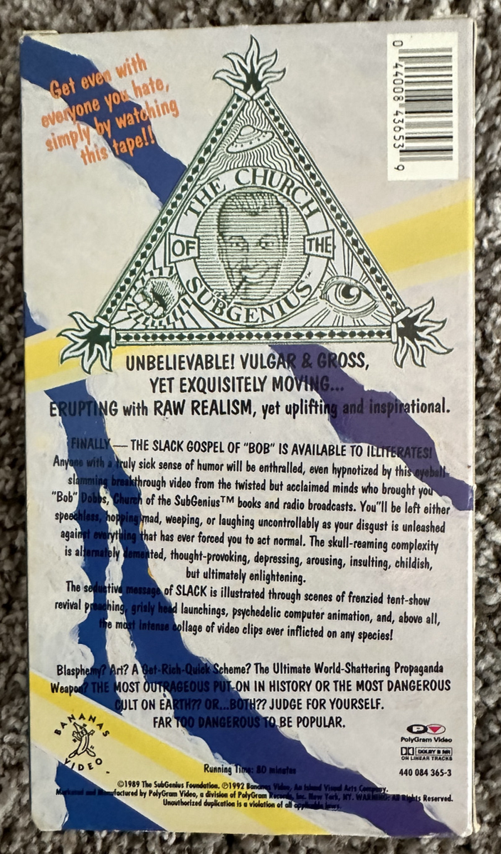 The Church of the SubGenius ARISE! 1989 VHS Rare HTF