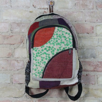 Backpack - Hemp - Pattern 10 - Beige