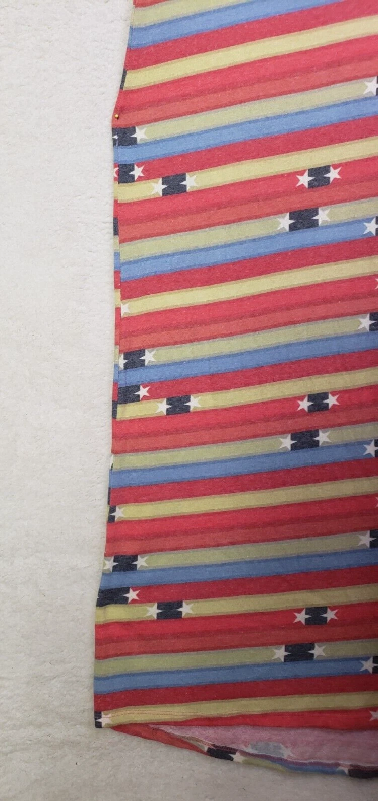 PALM ANGELS Abito donna LulaRoe rosa medio a righe misto cotone manica corta aderente svasato max