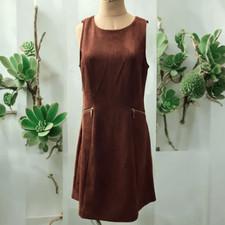 Ann Taylor Faux Suede A-Line Dress / SZ: 8 / NWT