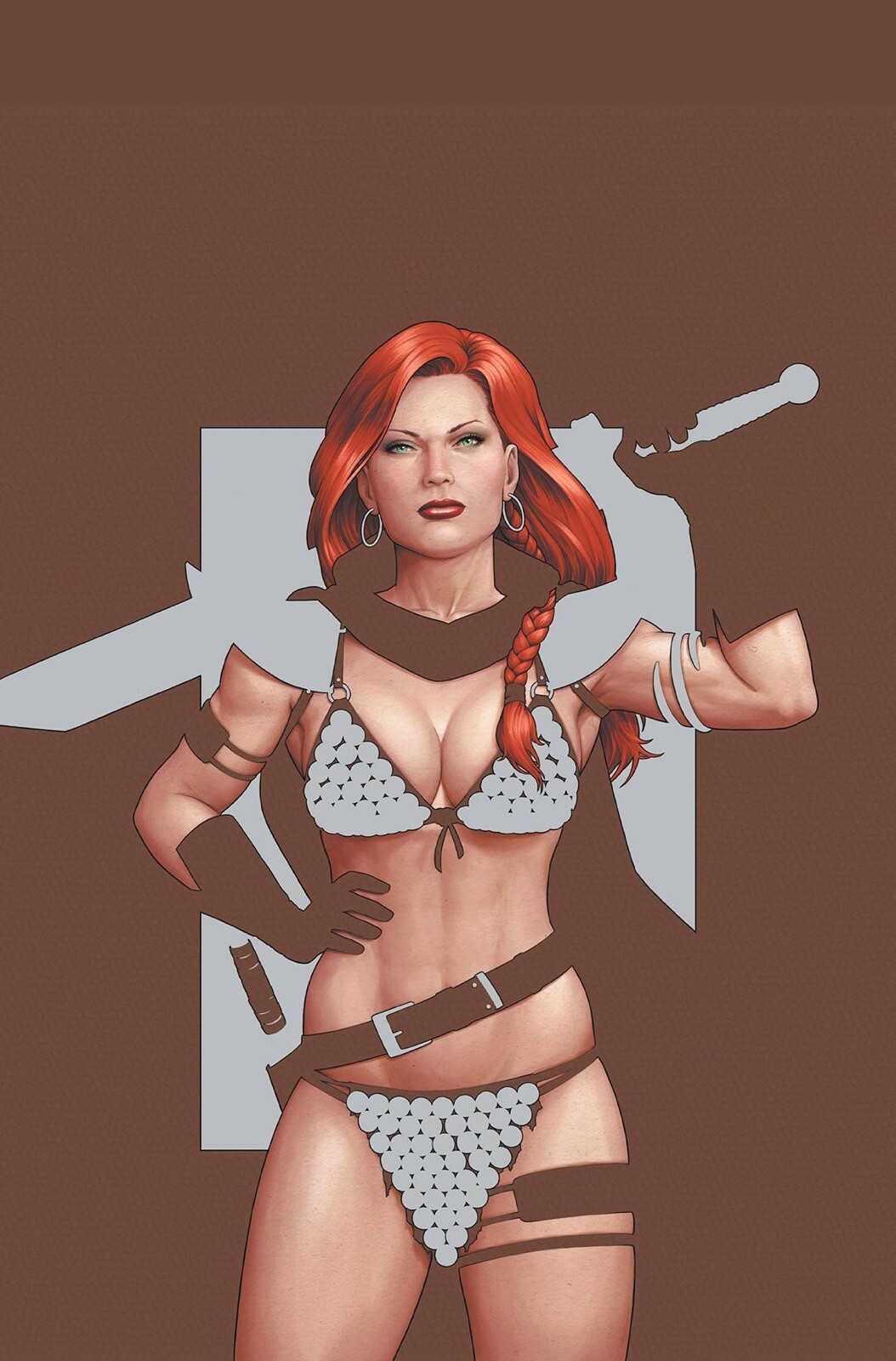 🔥🗡️ RED SONJA EMPIRE OF THE DAMNED 1 CHRISTOPHER 1:20 Virgin Ratio Variant N