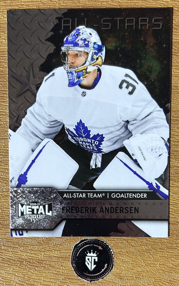 Frederik Andersen 2020-21 Skybox NHL Metal Universe All-Stars #182 Maple Leafs