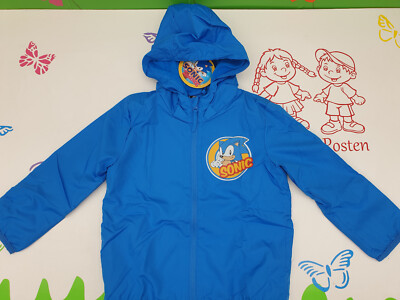 Windjacke Übergangsjacke gefüttert Sonic The Hedgehog Größe 98/104 bis 128/134