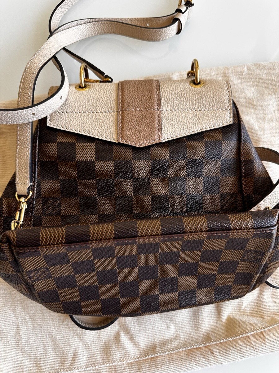 louis vuitton clapton backpack ebay Damier Ebene/Creme Mautto Casual and decidedly on LOUIS VUITTON Clapton Damier Ebene
