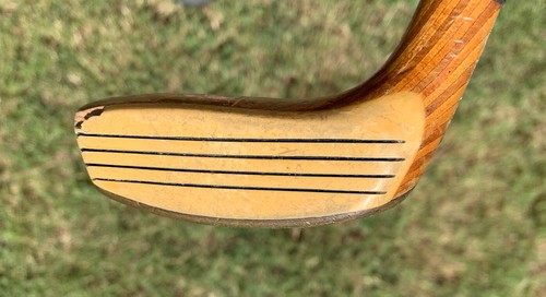 Vintage Trent marrone 36” legno con suola ottone putter modello II RH destrorso - Foto 4 di 9