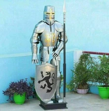 Medieval Full Body Armor Suit Knight Wearable Helmet Costume LARP/Reenactment