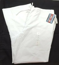 Cherokee Workwear Womens XL White Scrub Pants Back Pocket Side Pockets NEW w Tag
