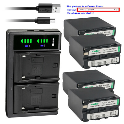 Kastar Battery LTD2 Charger for Sony NP-F990 & DCR-VX2100 DCR-VX2100E DCR-VX700