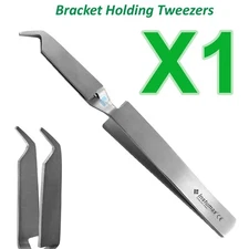 Dental Bracket Placing Holding Tweezers Orthodontic Reverse Action Forceps Ortho