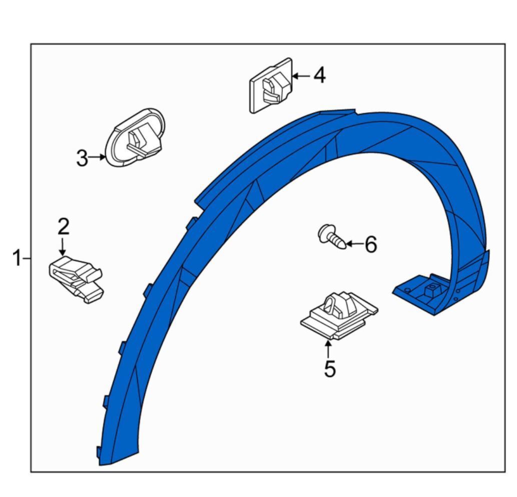 NEW OEM Front Side Fender Garnish RH Right 87712GI000CA for