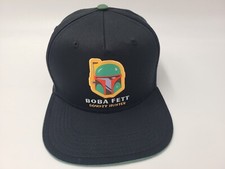 Youth Boba Fett Bounty Hunter Star Wars Snapback Hat Cap Movie Boy Girl Black