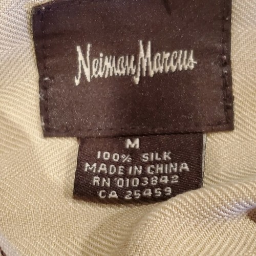 Camisa de seda para hombre Neiman Marcus talla mediana - Imagen 4 de 4