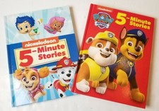 2 Nickelodeon 5-Minute Stories, Hard Cover, Paw Patrol, Bubble Guppies and More!