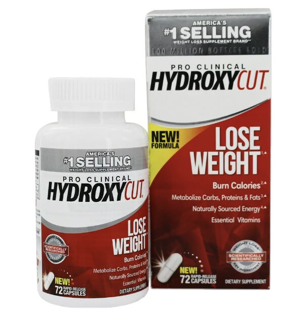 HYDROXYCUT Pro Clinical Weight Loss Supplement 72 Capsules New/Sealed