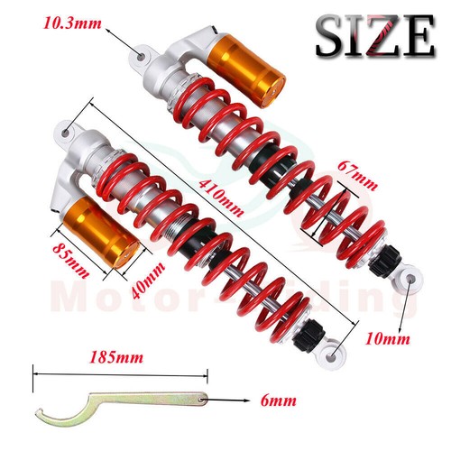 FOR YAMAHA YFZ450 ADJUSTABLE PERFORMANCE AIR FRONT SHOCKS ABSORBERS SUSPENSION - Picture 6 of 14