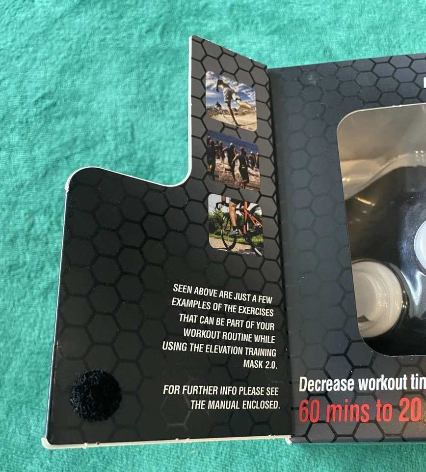 Elevation Training Mask 20 Simulates High Altitude Training Black Large NIB - Image 3 of 4