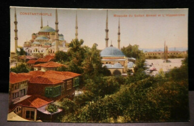 Turkey Early 1900 Postcard, ''Sultan Ahmed Mosque'' Constantinople