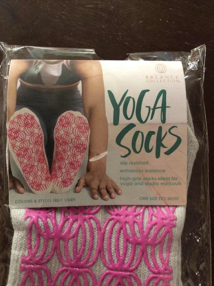 Balance Collection Calcetines Yoga Gris y Magenta Talla Única Foto 2 de 4