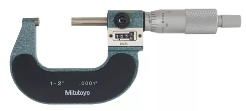 Mitutoyo 193-212 Digit Outside Micrometer, Friction Thimble, 1-2" Range  - NIB