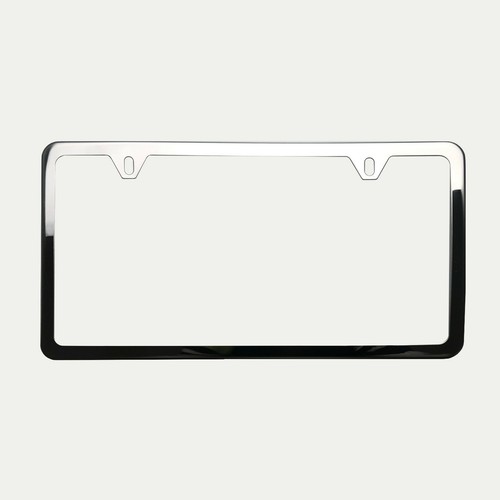 Fit Rolls Royce Laser Etching Stainless Steel Chrome Slim License Frame w/Cap - Picture 6 of 8