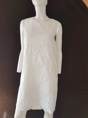 HALLHUBER  Kleid offwhite Spitze Gr.38/36=UK10***NEU - Bild 1 von 4