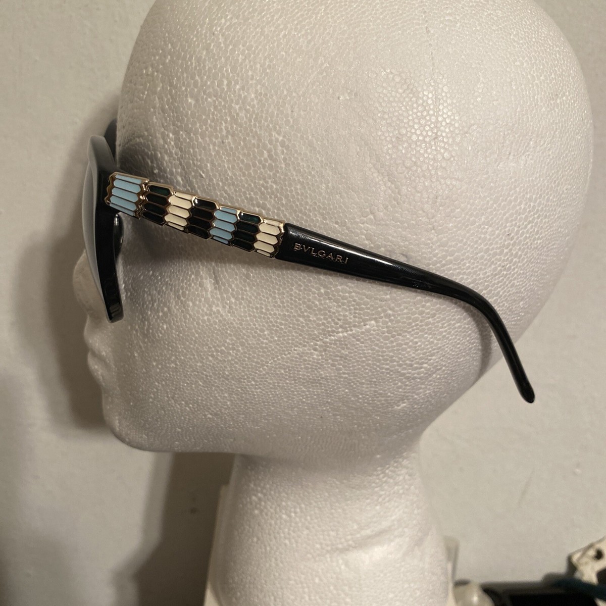 BVLGARI WOMEN Sunglasses Serpenti Collection BV 8155 501/T3 Black