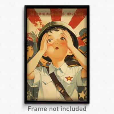 Vietnamese Movie Poster - Boy Feeling Delighted, Academic White Outline (Print)