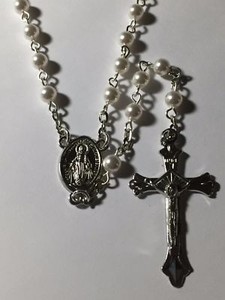 baby rosary beads christening