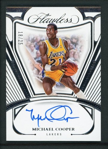2023-24 MICHAEL COOPER 18/25 AUTO PANINI FLAWLESS AUTOGRAPHS