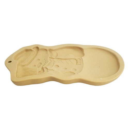 Brown Bag Cookie Co. VTG Snowman Cookie Mold Hill Design Ceramic Baking 1989 - Picture 2 of 3