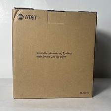 AT T BL102-5 DECT 6.0 5-Handset Cordless Phone for Home with Answering Machine