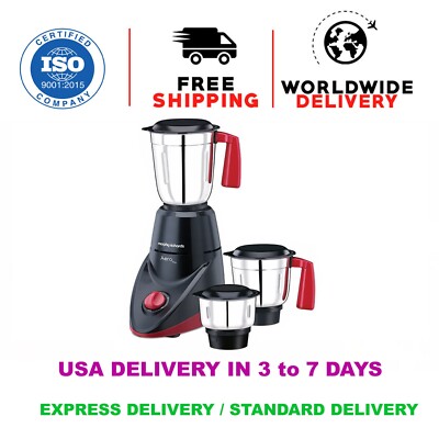Morphy Richards 500 Watt 230 V Mixer GrinderPureeGrindSmoothie With 3 Jars