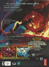 The Temple Of Elemental Evil (D&D) Print Ad/Poster Art PC Small Box (A)