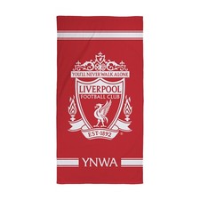 Image of Liverpool FC Football Beach Towel Swimming Bath Pool Red YNWA Towel 150cm x 75cm