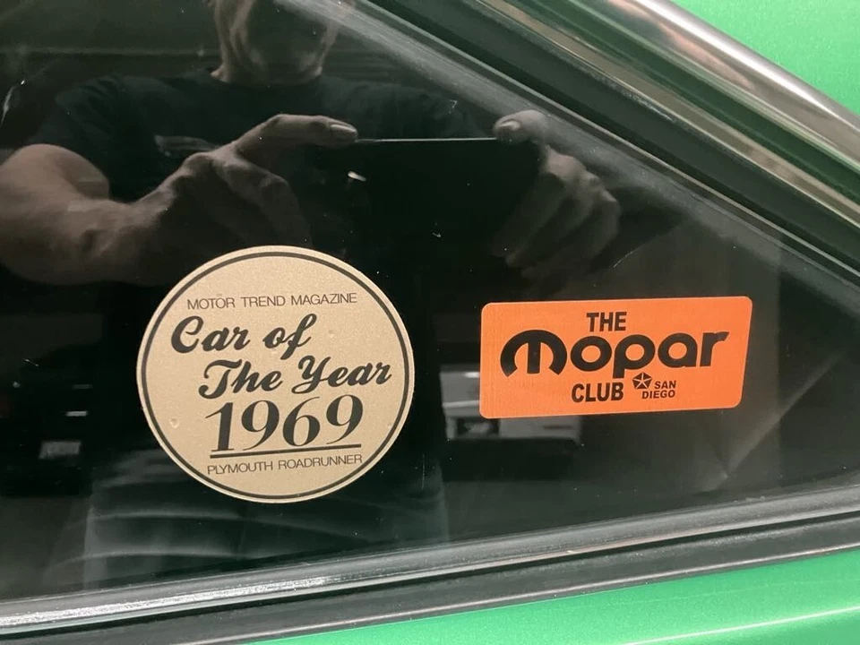 1969 Plymouth Road Runner Motor Trend "Car Of The Year" 1969 Decal Mopar. HEMI - Image 2 of 4