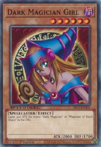 Yugioh - Dark Magician Girl - 1st Edition - NM - Free Holographic Card - Picture 1 of 1