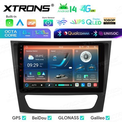 9'' Android 8G+128GB 8-Kern Autoradio Für Mercedes W211 C219 GPS Navi 4G LTE Gyro
