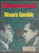 NEWSWEEK Nixon Brezhnev Vietnam Hubert Humphrey Willie Mays Israel 5/22 1972