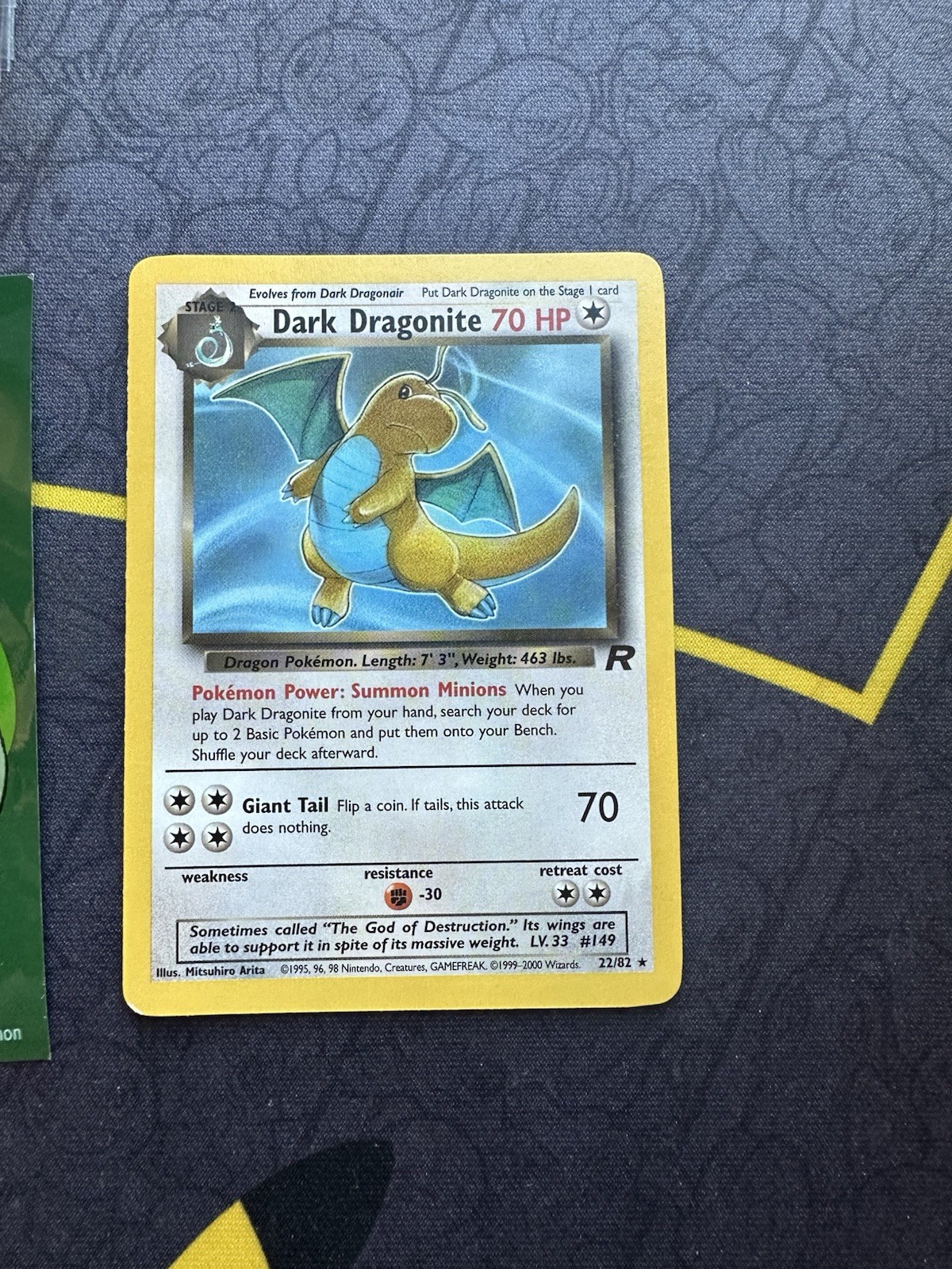 Pokémon Dark Dragonite 22/82 Non Holo Team Rocket Rare 013💎NM💎