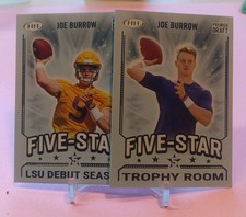 2020 Sage Hit Five Star Joe Burrow Rookie Cards Cincinnati Bengals 