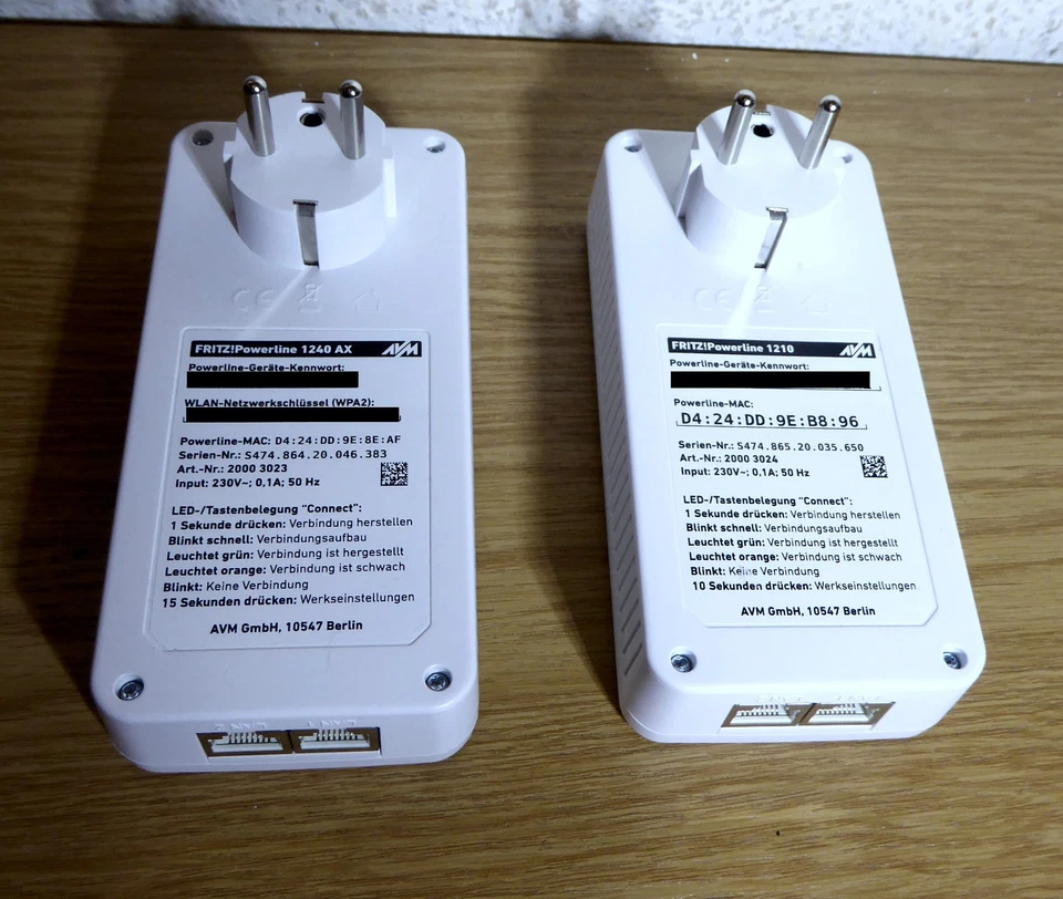 AVM FRITZ!Powerline 1240E WLAN Set - Weiß - Bild 4 von 4