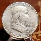 1948-D Franklin Half Dollar, 90% Silver, Nice Coin.