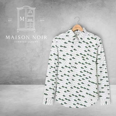 Lacoste x Commes De Garcons Unisex Limited Edition White Dress Shirt Small