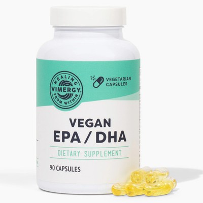 VIMERGY Vegan EPA/DHA, 30 Servings   Supports Heart, Brain & Eye Health